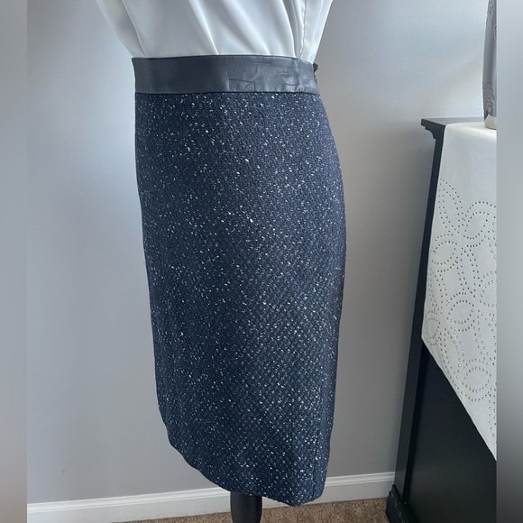 Ann Taylor Blue Pencil Skirt - Picture 3 of 9
